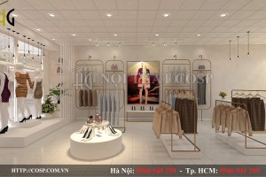 Đơn giản và tinh tế với thiết kế shop quần áo nữ mang phong cách Minimalism